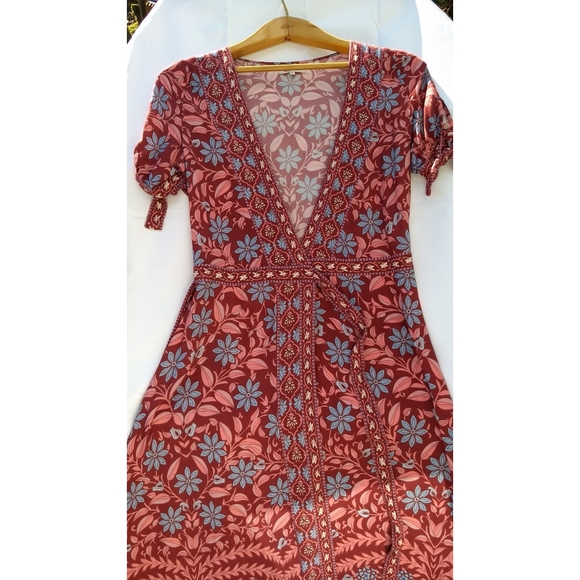 arnhem marigold wrap dress
